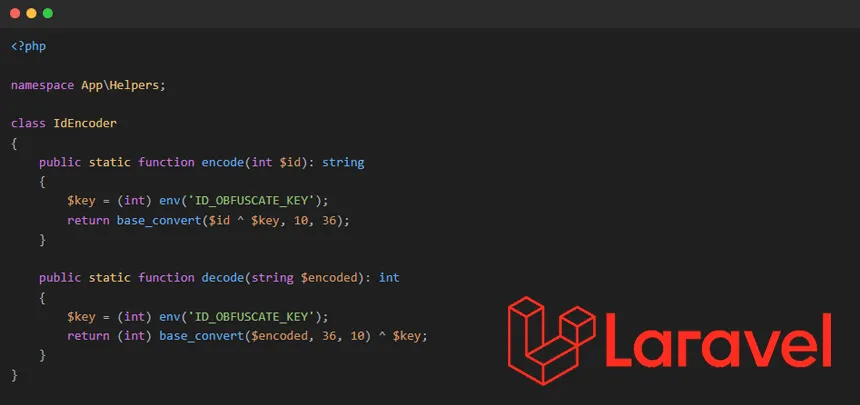 ID Obfuscation in Laravel: A Simple and Effective Solution